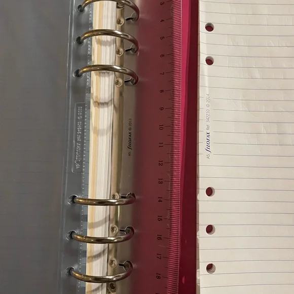 Filofax A5 Domino Patent Hot Pink